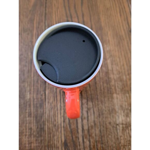 2020 Starbucks Fa La La La La Ceramic Holiday Christmas Coffee Mug Cup with Lid - Picture 4 of 6